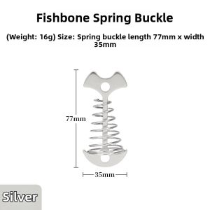 PATGEAR | Outdoors Tent Anchor Fishbone Ground Nail