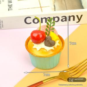 1pcs Fake Cake Soft Flavor Cake Model Simulation Props Food Model Cabinet Decoration Wedding Props Scale Model Decoration〔CC11〕