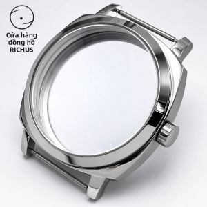Vỏ Đồng Hồ Thép Không Gỉ Bạc 42mm Với Kính Sapphire Dành Cho Máy Cơ ETA 6497 6498 ST36 - Vỏ Đồng Hồ Chất Lượng Cao