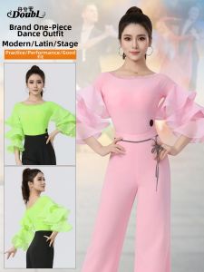 DANBAOLUO | One-Shoulder Flared Sleeves Dancewear