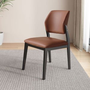 Nordic Style Solid Wood Dining Chair Soft Padded Bed Canopy Back Chair Casual Hotel Modern Simple Luxury Original Wood Wind Table Chair