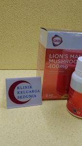 GKB Lions Mane Mushroom 60 Capsules GKBLMM GKBIO Lion Mycelium Hericium Erinaceus Erinacine A 猴头菇菌丝体
