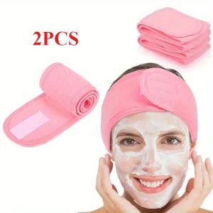 3Colors Adjustable Head Band Spa Wide Hairband for Women Yoga Bath Shower Makeup Wash Face Cosmetic Bands Soft Headband Tools