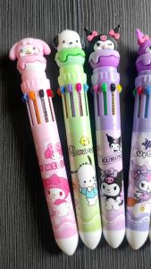 PULPEN 10 WARNA SANRIO | PULPEN LUCU | PEN WARNA WARNI | PERALATAN TULIS | ALAT TULIS KANTOR | ALAT TULIS SEKOLAH | KUROMI | MELODY | CINAMORROL | POMPOMPURIN | UNICORN| KMK