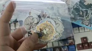 Genshin Impact - Set 10/15 Sticker Albedo hình dán chibi trang trí vali điện thoại laptop mũ bảo hiểm.. siêu đẹp chống nước chống xước