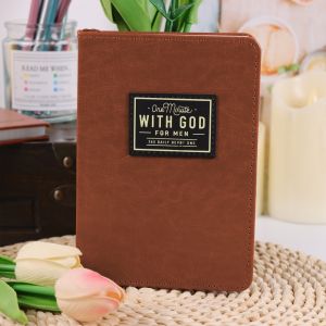 One Minute with God for Men 365 Devotions Brown Faux Leather Flexcove Books