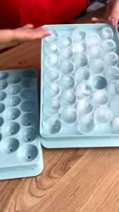 Cetakan Model terbraru Es ice jelly ball jumbo Bulat 33 Lubang - 53 lubang Round Ice Cube Tray - Cetakan Agar Cetakan Esbatu