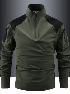 CHAFEI | Long Sleeve Lightweight Spring Autumn Standing Collar Tactical Functional Outdoor Running Hoodie Quick Dry