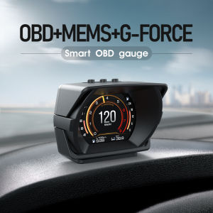 [Only suitable for cars after 2012] A450 New Car Computer HUD OBD Smart Meter MEMS G-FORCE G-P-S Speedometer Smart Inclinometer Security Alarm System Water & Oil & Transmission Oil Temperature Overspeed RPM Turbo Pressure