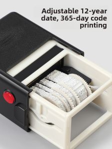 QIPAI | Adjustable Date Stamp Quick Drying Re-Inking Date Stamper
