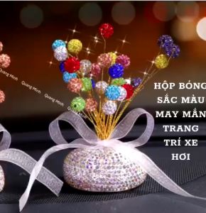 [Lọ Bóng Đính Đá]  Sắc Mầu Trên Taplo Xe Hơi - Bàn Làm Việc