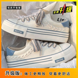 Classic Wheat Spike Canvas Shoes Womens 2025 New Summer Breathable Student Versatile Original Design Low Top round Toe