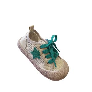 HF Mesh Soft Sport Sneakers Girls Boys 2024 New Breathable Fashion Cute Outdoor Casual Shoes kasut budak pempuan