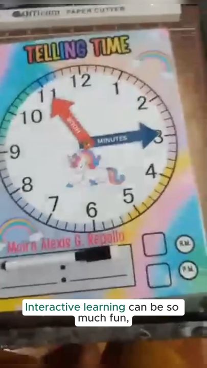 Clock Chart Movable Hands for Kids A4 size | Lazada PH