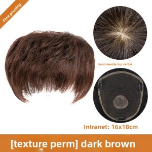 WEIWEI | Top Hair Restoration Hairpiece for Gray Hair Concealment and Volume with Natural Texture and Curl for Mature Women