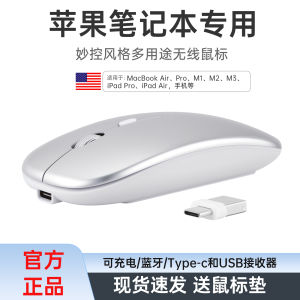 Universal Double Interface Bluetooth Mouse for MacBook Notebook Computer Wireless Mouse with Type C for Phone Tablet