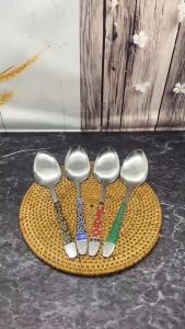 Sendok Makan dan Garpu Makan Batik isi 12pcs / 1 Lusin Stainless Steel