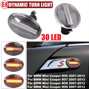 Malcayang | Upgrade Dynamic Side Marker Lamp LED Flashing Turn Signal Light For MINI Cooper R55 R56 R57 R58 R59 CL-R56-LSM-SM 2007-2013
