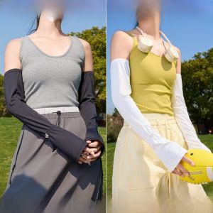 MiiOW | Tay lụa băng chống nắng cho nữ mùa hè 2025 Tay dài bảo vệ cánh tay chống tia UV Thiết kế mới thời trang thường ngày Tay lụa băng