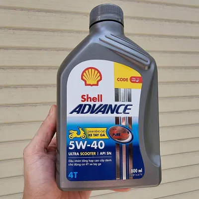 Nhớt Shell Advance Ultra Scooter 100% Tổng Hợp 800ml