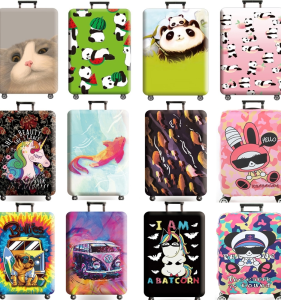 เคสกระเป๋าเดินทางน่ารักพิเศษสำหรับเด็กและเยาวชน ปกป้องกระเป๋าเดินทางได้หลากหลายขนาด 20/24/25/28/29 นิ้ว ผ้าไนลอนแบบยืดหยุ่น