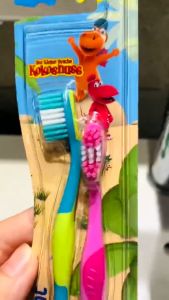 Set 2 bàn chải đánh răng Dontodent cho bé từ 3 - 6 tuổi nội địa Đức