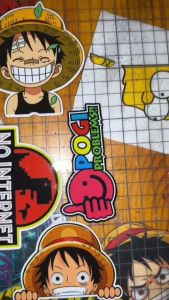 One Piece Peeker Characters (High Quality Laminated/Waterproof Vinyl Stickers) For Motorcycles & ETC. - WITH RANDOM FREEBIES!!!