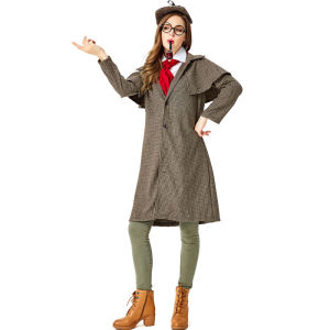 Halloween costume for adult women Sherlock Holmes costume for movie role playing