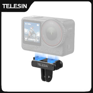 Telesin | TELESIN For DJI OSMO Action 6 Qucik Release Magnetic Two Claw Adapter Mount Accessories Dual Claw Interface