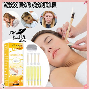 TH Beauty Salon makeup Candle For Ear Cleaning Removal Natural Beeswax Propolis Indiana Therapy Fragrance Candling Cone Candle Relaxation ขี้ผึ้งหูเทียนทำความสะอาดเอาขี้ผึ้งธรรมชาติโพลิสอินเดียนาบำบัดเทียนหอมผ่อนคลาย