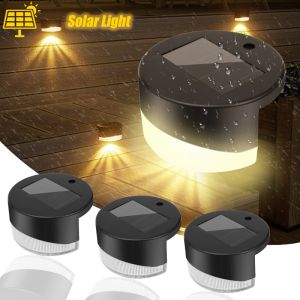 2025 New Solar Light Paste Waterproof Outdoor Garden Courtyard Fence Decorative Wall Light Super Bright Long-Lasting Outdoor Lighting