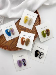 Retro Oil Painting Mini Hair Clip Bangs Clamp Forehead Fringe Hair Accessory Elegant Fashionable Alloy Hairpin Fresh out