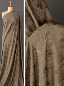 ผ้าซาตินอะซิเตทปลอมสีน้ำตาลสีน้ำตาลสไตล์ย้อนยุค ผ้ามีดคลื่นทะเลนุ่ม ผ้าต้านริ้วรอย ผ้าสำหรับทำเสื้อผ้า ผ้าสำหรับทำเสื้อผ้า