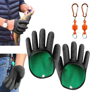 Fishing Gloves with Magnet Release Fisherman Professional Catch Fish Gloves Quickly Drying Fishing Anti-Slip Fishing Glove