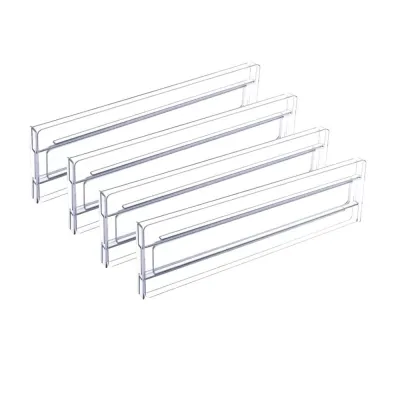 Bộ Chia Ngăn Kéo Nhựa Có Thể Điều Chỉnh 1/4/6 Gói Dùng Cho Quần Áo Đồ Dùng Nhà Bếp Mỹ Phẩm - Hộp Đựng Đồ Kéo Ra Thân Thiện Với Môi Trường