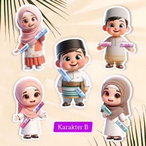 3 Pack Amplop lebaran karakter 3d amplop idul fitri 2025 amplop peluk uang angpao amplop lebaran