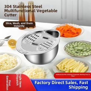 Stainless Steel Thickened Rice Washing Basin Drainage