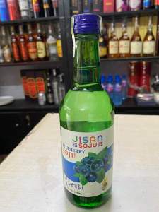 Sô Chu Soju JISAN Blueberry 13.5% 360ml-Vị Việt Quất