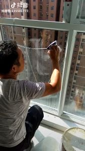 Magnetic Window Cleaner Double-Side Glazed Square Two Sided Glass Cleaner Wiper KMV Trading