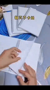 4PCS A5 60 Morandi Solid Colors Sheets Double Coil Design Notebook  Note For High School Notepad