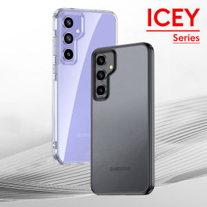 UFLAXE ICEY - For Samsung Galaxy A56 / A26 / A36 5G Case - CLEAR ANTI-YELLOW Matte Shockproof Hard Case Anti-Fingerprint Slim Phone Case