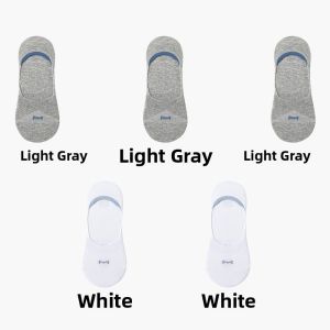 Miiow | Mens Invisible Boat Socks Thin Non-Slip Absorbent Antibacterial Summer Cotton Blend Sports Socks Ten Pairs Pure Color