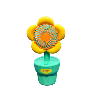 FENGQU | Strong Cooling Car Usable USB Chargeable Cute Flower Shaped Electric Fan
