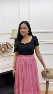 Rok Jesyka Terbaru Kekinian Wanita Dewasa Mayung Ngembangan Rempel Full Furing Panjang 90cm Murah Mewah Berkualitas Bawahan Model Terbaru