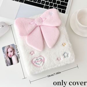 1pc A7 Colorful Loose Leaf Card Holder Case Storage Bag Note Book Inner Bag Card Cover Sleece INS Original Accessory