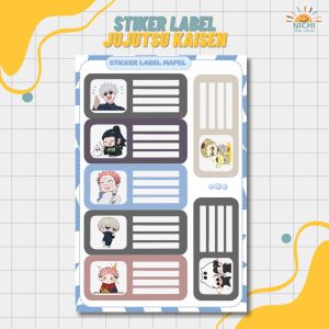 STIKER LABEL NAMA MATA PELAJARAN/LABEL NAMA KARAKTER