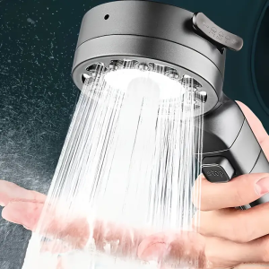 Upgraded 4-speed multi-function boost filter shower head bathroom accessories one-button switch shower