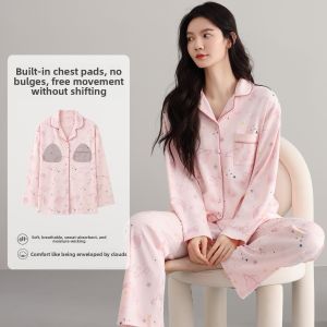 miiow | Long Sleeve Padded Sleepwear Set 100% Pure Cotton