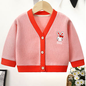 Baby Knitted Autumn Jacket 2025 Spring New Style Open Cardigan Thin Early Autumn Knitting Clothes for Boys And Girls