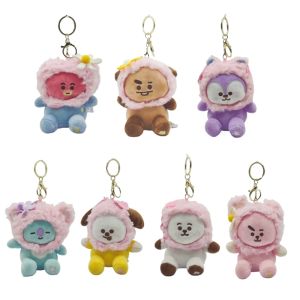 20CM 12CM Kpop Idol COOKY CHIMMY TATA Spring Day Series Plush Doll Cute Stuffed Toys Bag Pendant Army Gift